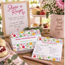 Kitchen Tea Recipe Cards - Colourful Kitchen